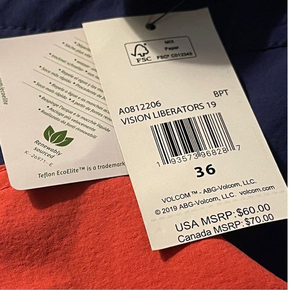 ☀️☀️☀️ Volcon Vision Liberators Board Shorts - Picture 5 of 8